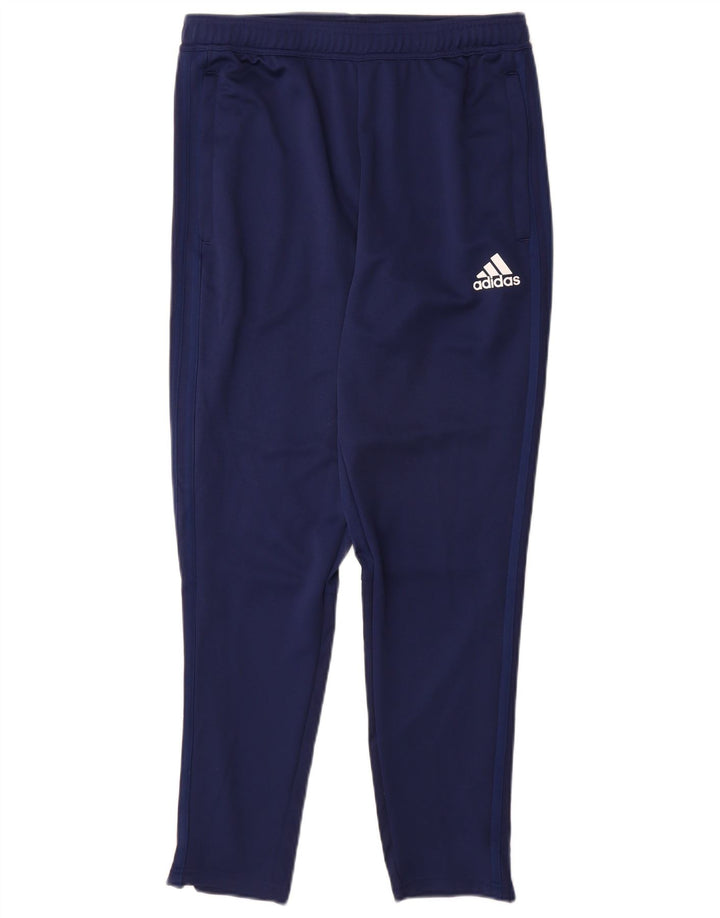 Pantaloni da tuta Adidas Climacool da uomo medi in poliestere blu navy