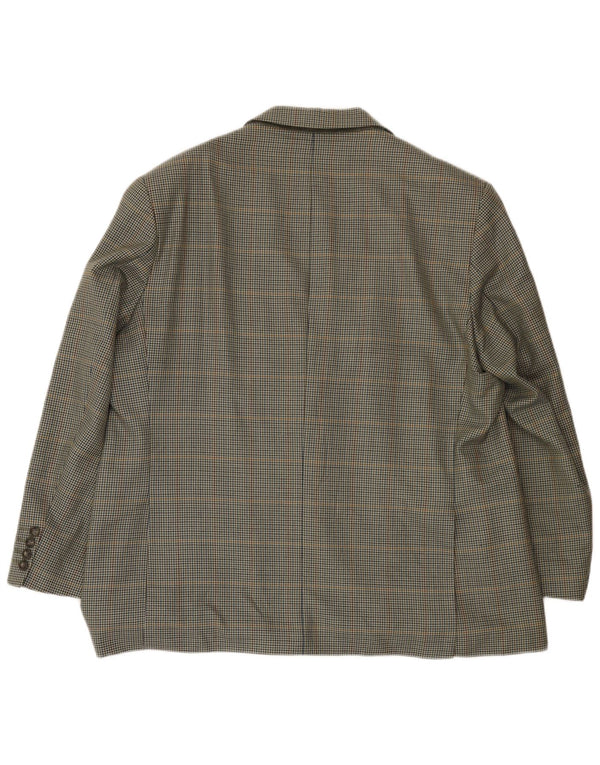 Giacca blazer a 2 bottoni da uomo Marks & Spencer UK 46 XL verde pied de poule