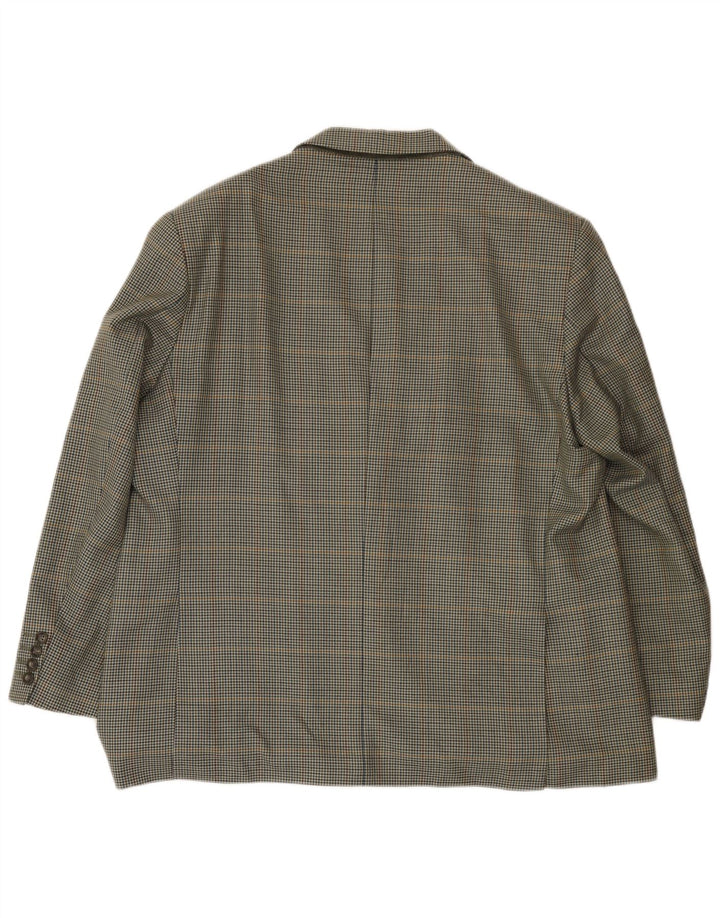 Giacca blazer a 2 bottoni da uomo Marks & Spencer UK 46 XL verde pied de poule