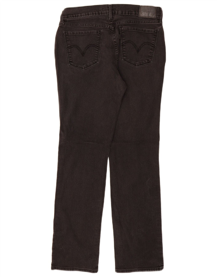 LEVI'S Jeans dritti da donna 505 US 8 medio W29 L30 cotone nero