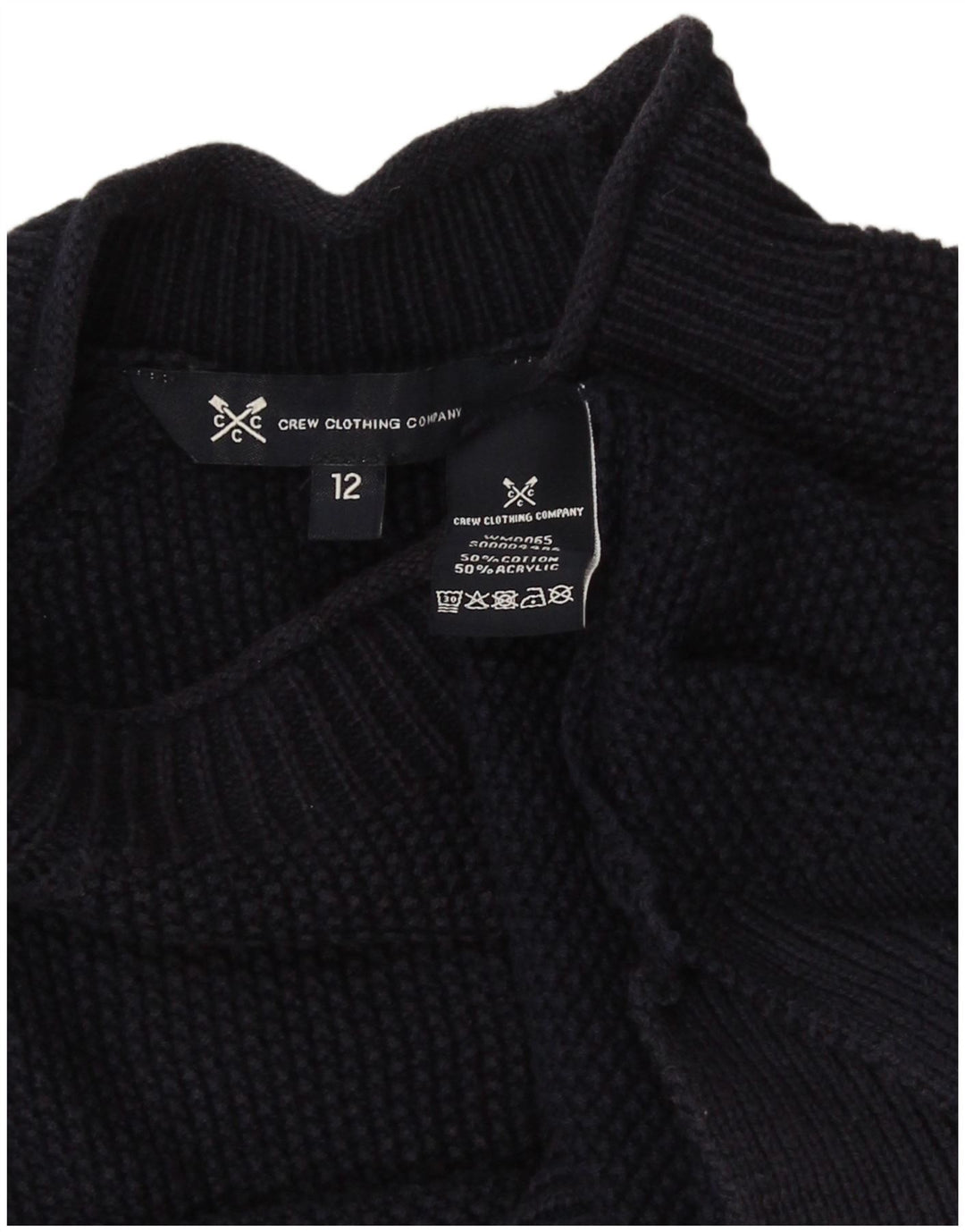 Crew Clothing Maglione da donna con collo dolcevita UK 12 Blu navy medio