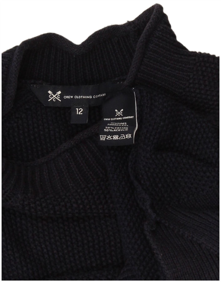 Crew Clothing Maglione da donna con collo dolcevita UK 12 Blu navy medio