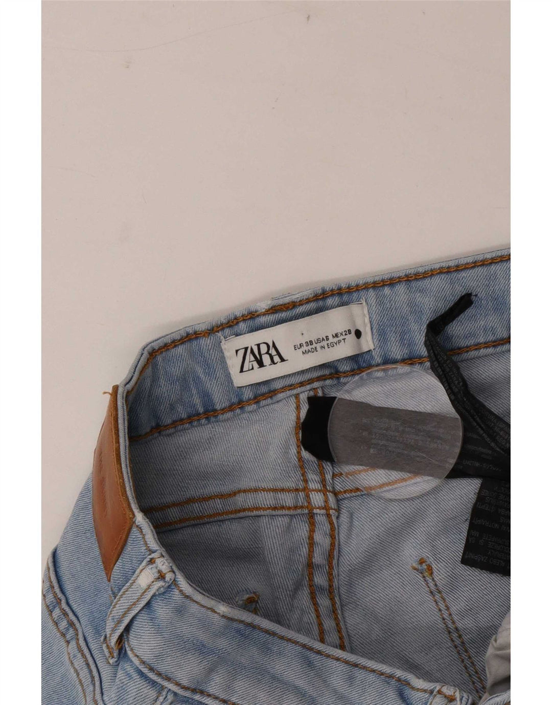 Jeans slim da donna Zara EU 38 Small W28 L27 Cotone blu