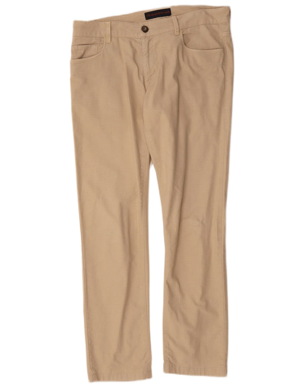 Pantaloni Casual Slim Uomo Trussardi W34 L29 Beige