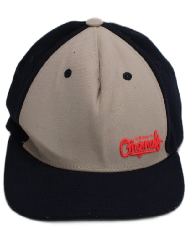 Berretto da baseball grafico da uomo Adidas taglia unica in poliestere color block blu navy