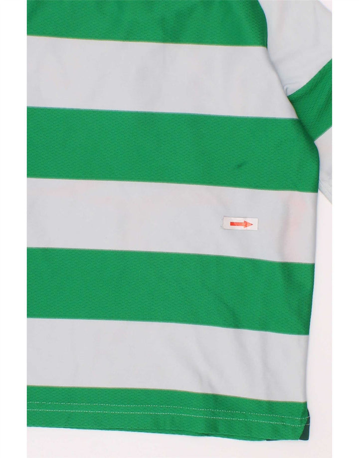 Maglietta grafica da ragazzo Adidas Top 4-5 anni in poliestere a righe verdi