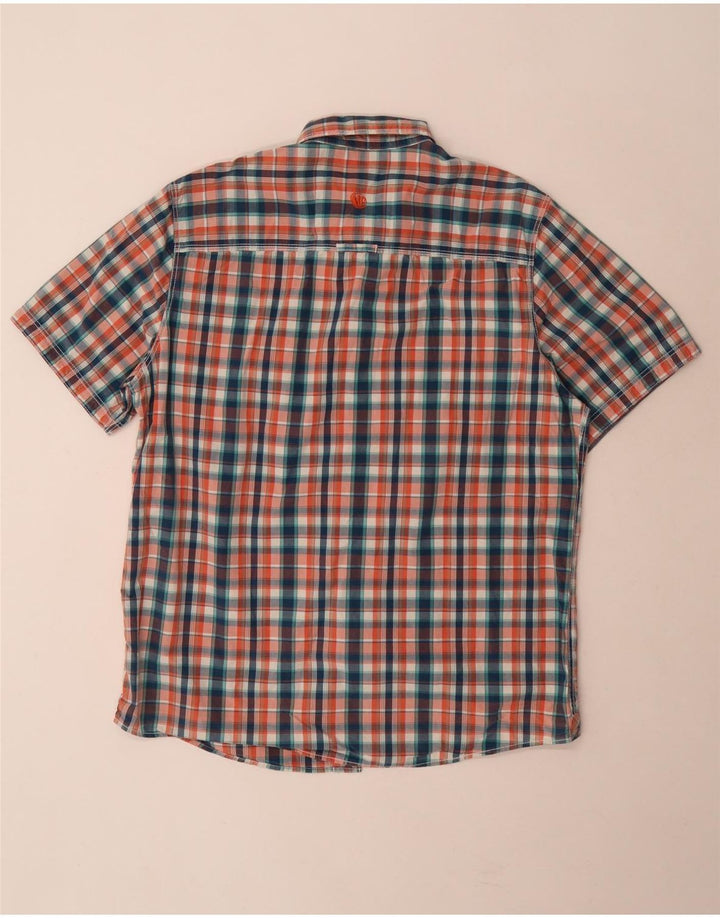 Camicia a maniche corte da uomo Fat Face Grande cotone a quadri multicolore