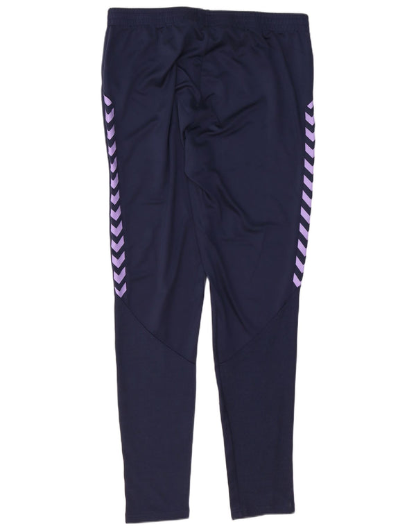 Pantaloni da tuta grafici da uomo Hummel XL poliestere blu navy