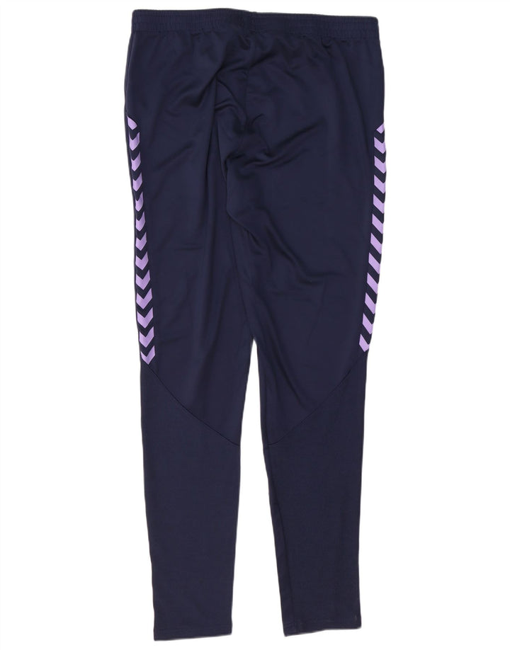 Pantaloni da tuta grafici da uomo Hummel XL poliestere blu navy