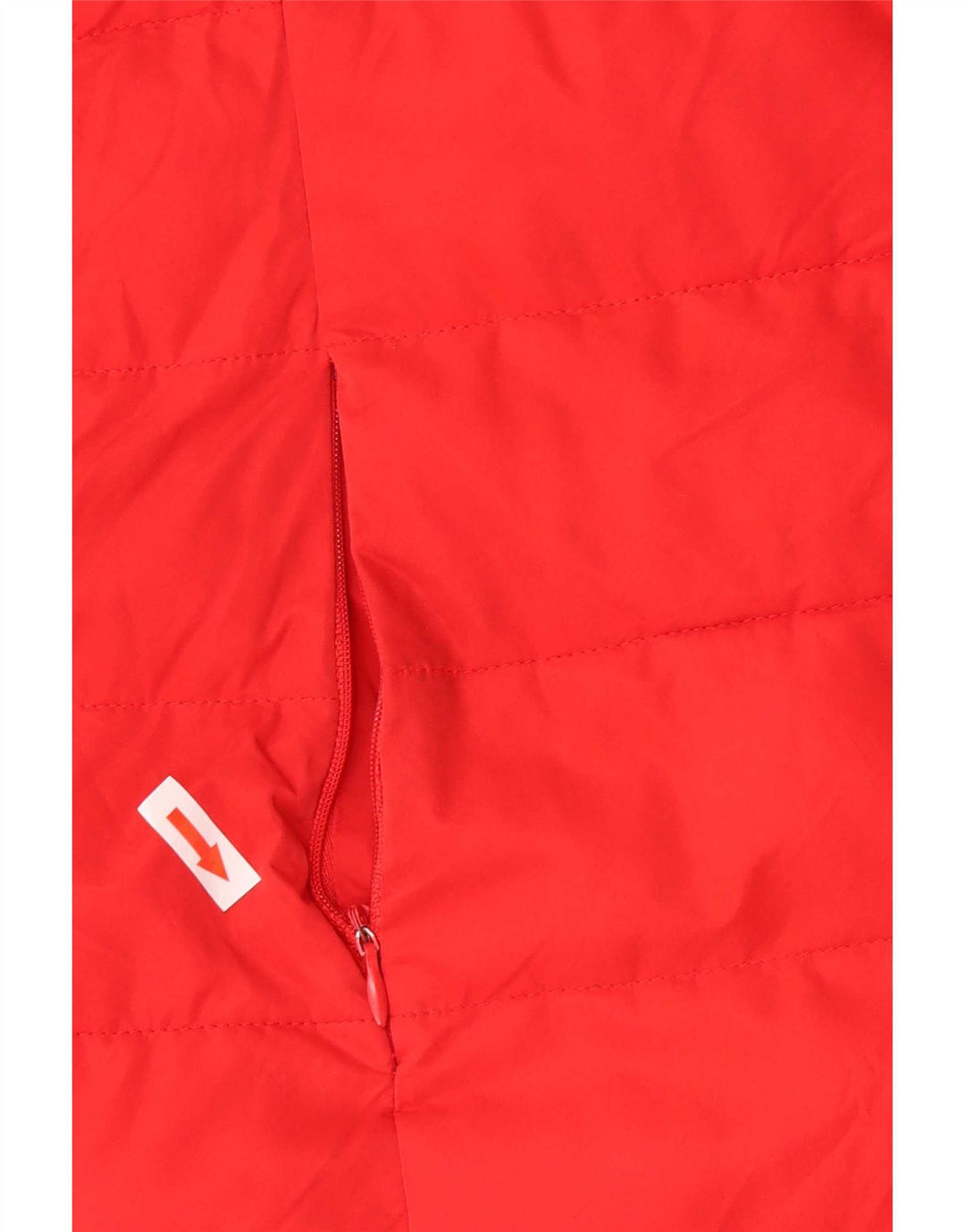Cappotto imbottito con cappuccio da donna Superdry UK 14 Large Rosso Poliestere