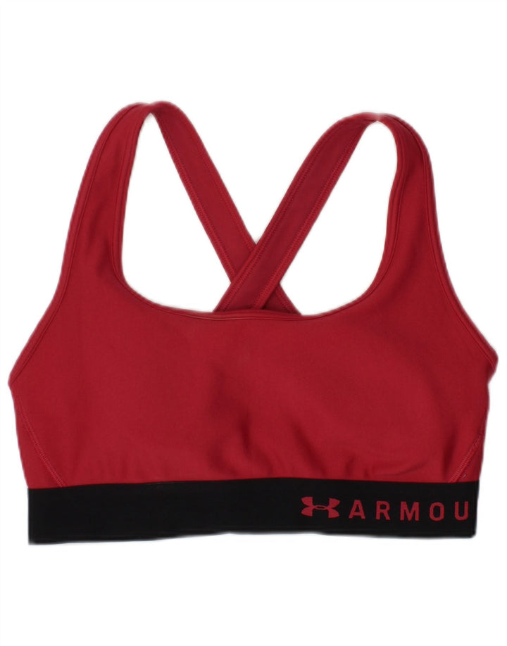 UNDER ARMOUR Womens Sport Bra Graphic Vest Top Small Pink Polyester