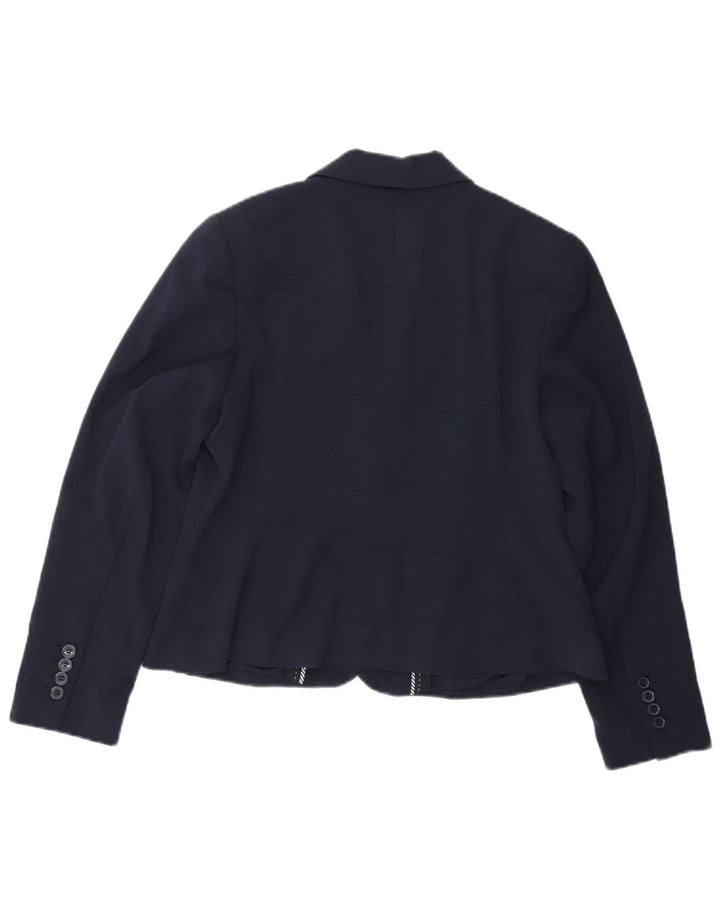 Giacca blazer a 2 bottoni Marks & Spencer da donna UK 14 medio blu navy