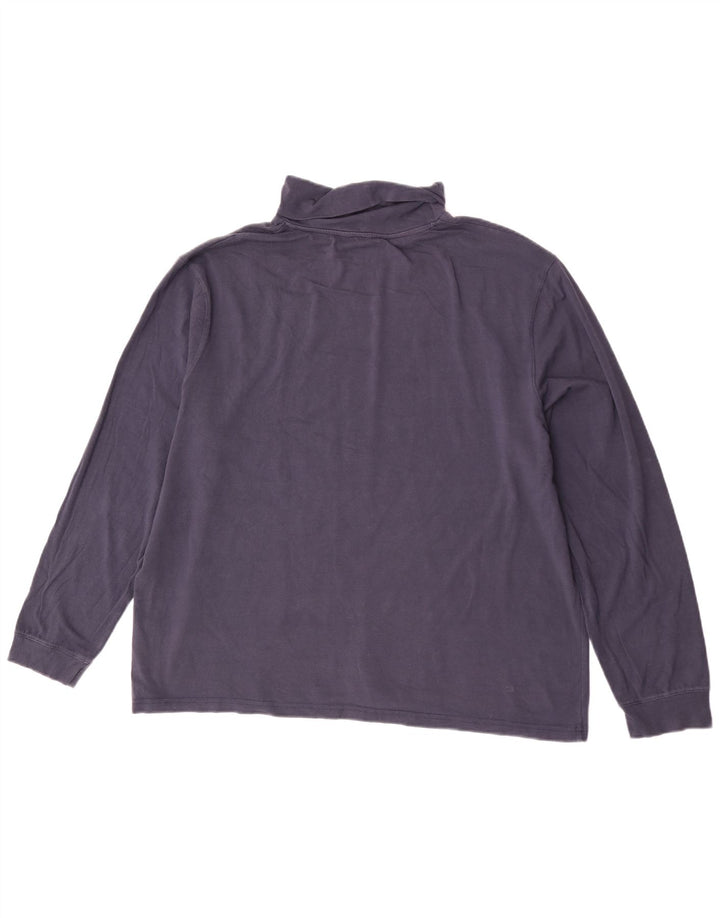 Top manica lunga da uomo Marks & Spencer 2XL cotone blu navy