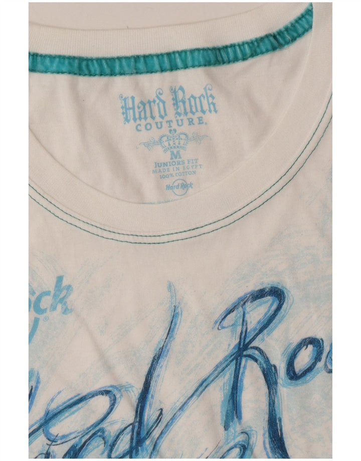 T-shirt grafica per ragazze HARD ROCK CAFE Hurghada 7-8 anni bianco medio