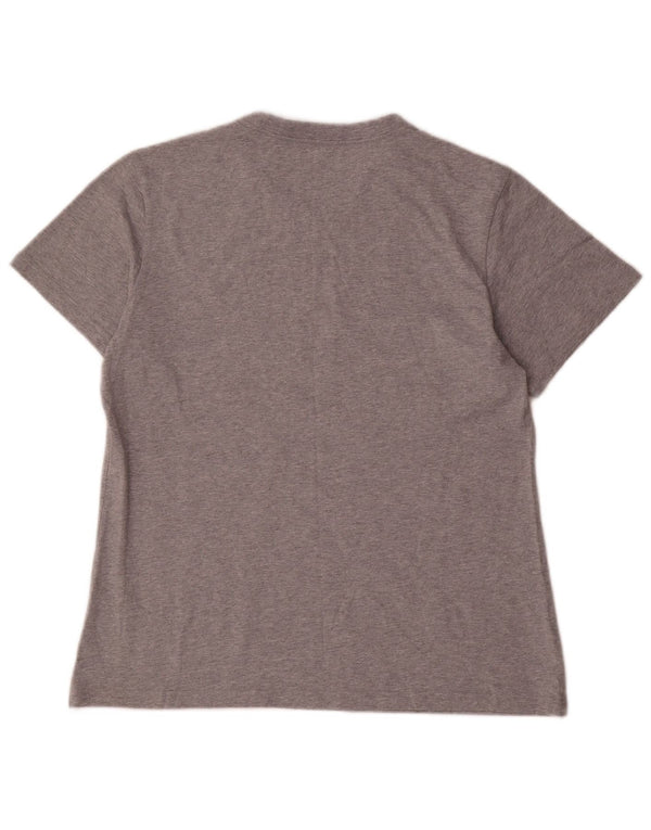 Adidas Womens Graphic T-Shirt Top UK 16/18 Large Grey Flecked
