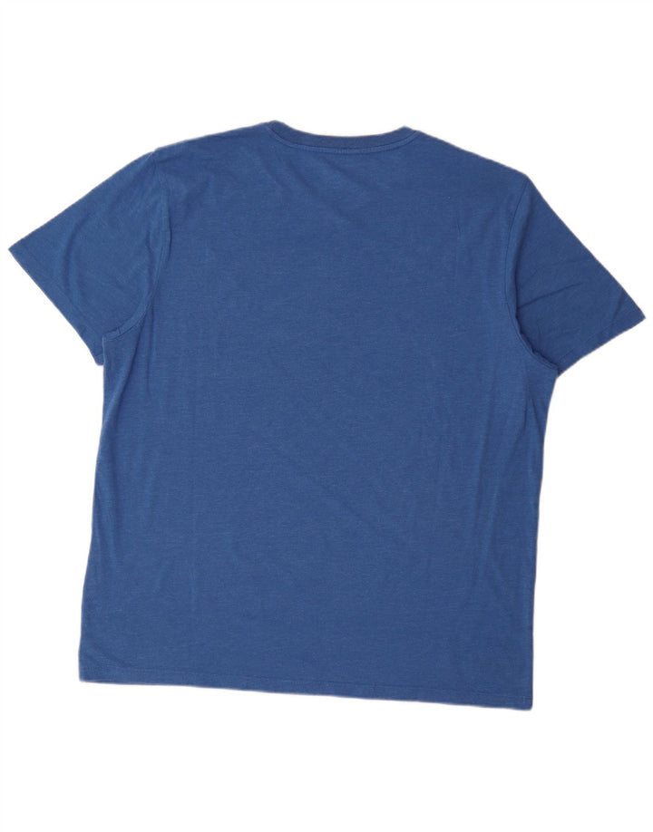 T-shirt da uomo vestibilità standard American Eagle Top XL in cotone blu