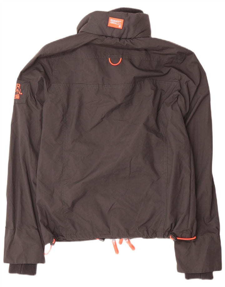 Giubbotto bomber oversize da donna Superdry UK 6 XS nylon grigio