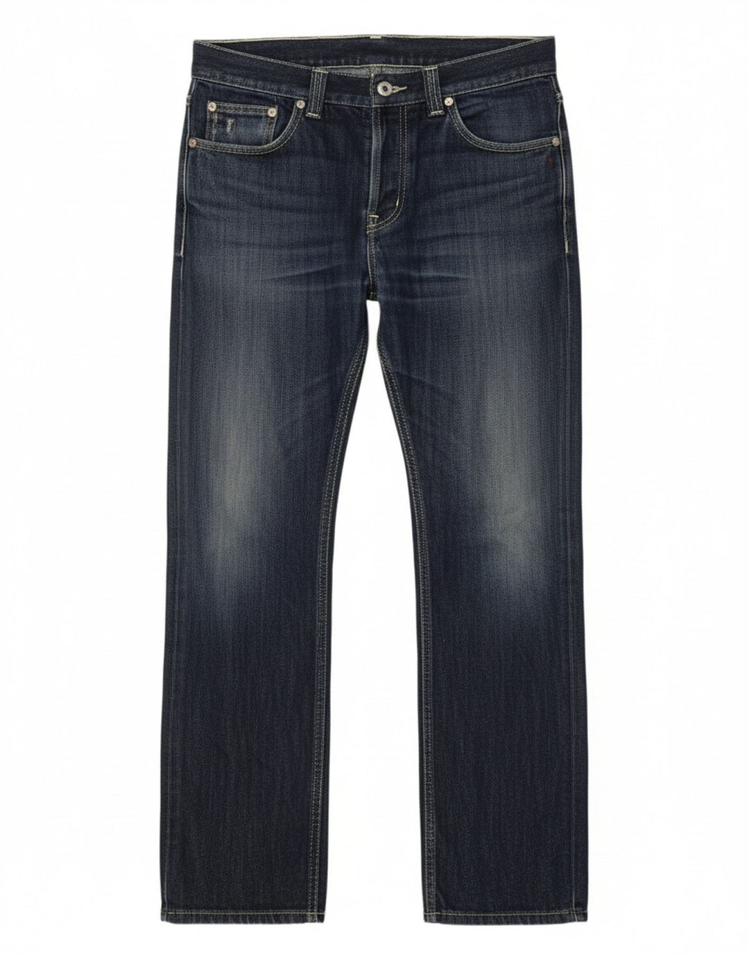 DONDUP Womens Straight Jeans W33 L31 Navy Blue