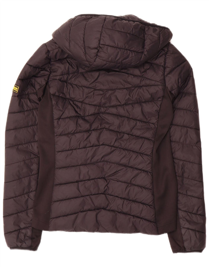 Giacca imbottita con cappuccio da donna Barbour UK 10 Small nera in poliammide