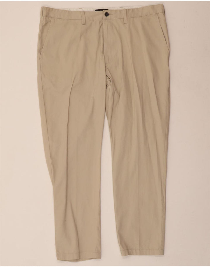 Pantaloni chino affusolati da uomo Marks & Spencer W40 L29 cotone beige