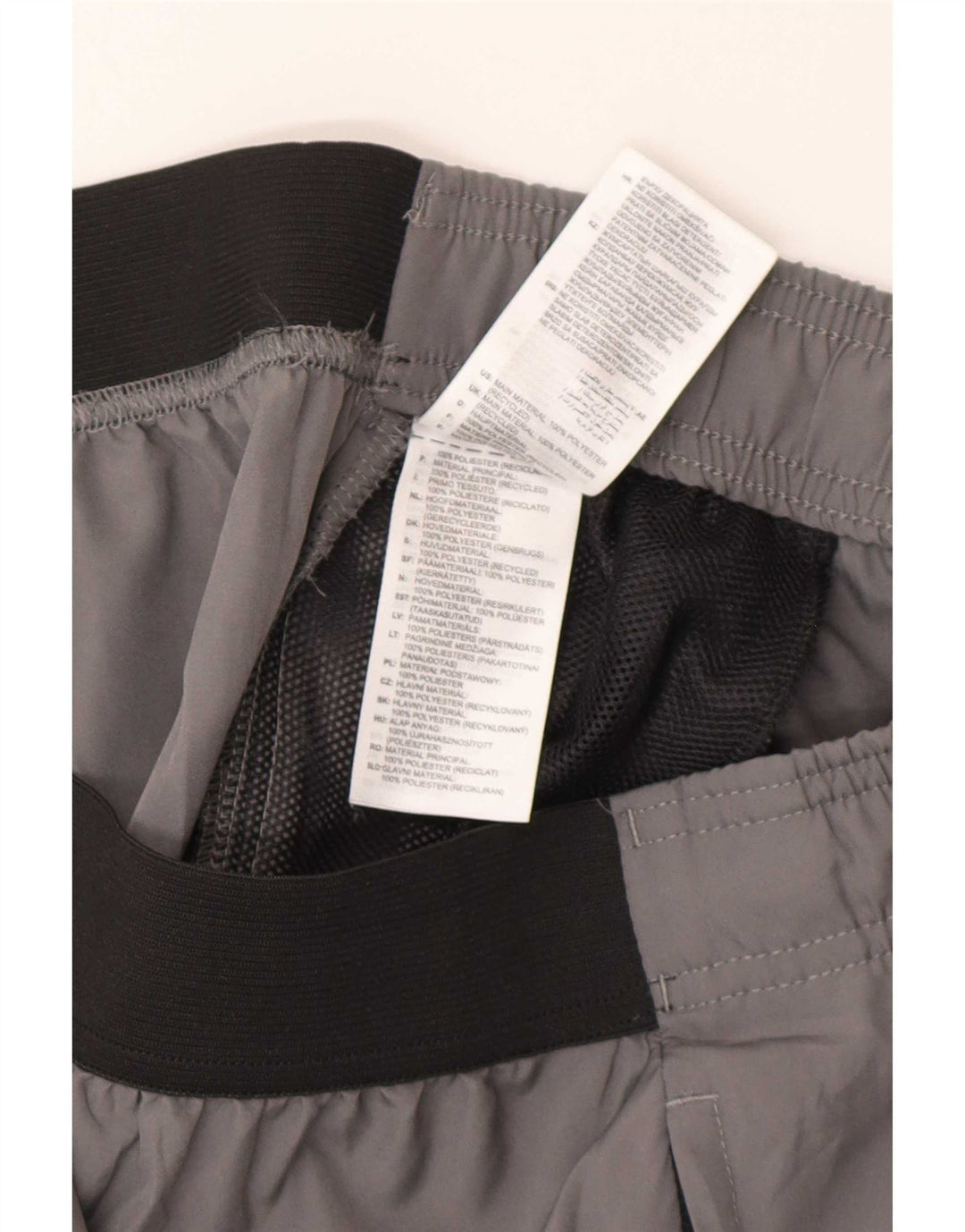 Pantaloncini sportivi Adidas Aeroready da uomo grandi in poliestere color block grigio