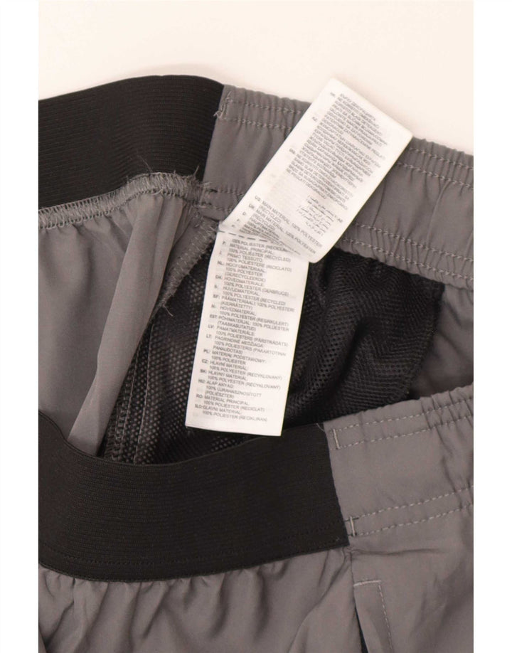 Pantaloncini sportivi Adidas Aeroready da uomo grandi in poliestere color block grigio