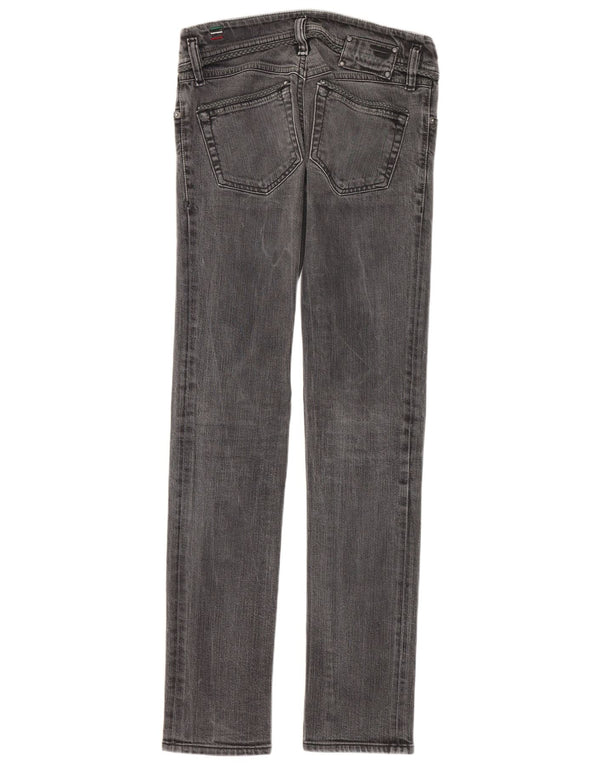 Jeans skinny a vita bassa da donna Diesel W25 L32 cotone grigio