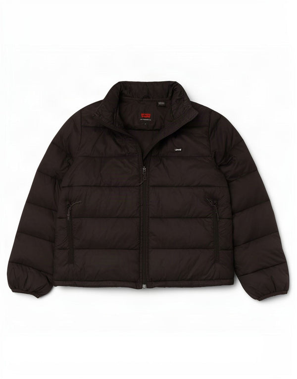 Giacca imbottita da donna Levi's UK 14 poliestere nero medio