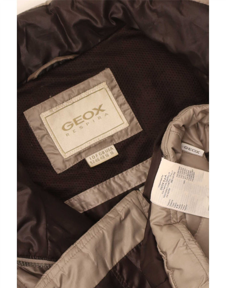 Giacca imbottita Geox Respira da donna UK 18 XL Poliestere beige