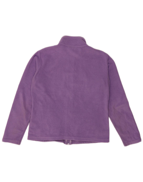 Giacca in pile da donna Marks & Spencer UK 12 Poliestere viola medio