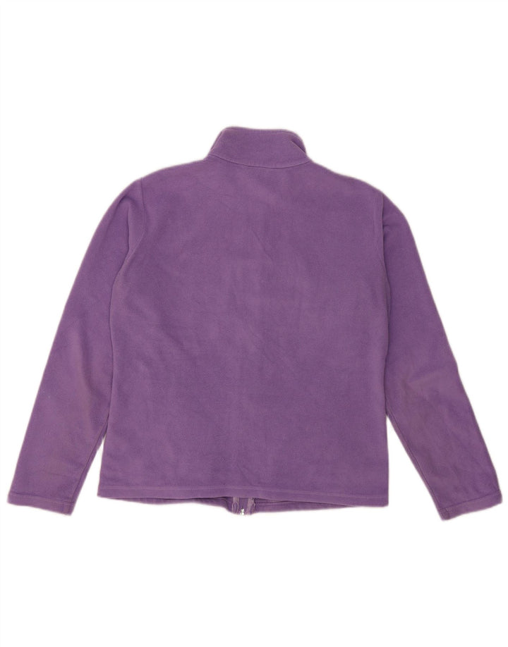 Giacca in pile da donna Marks & Spencer UK 12 Poliestere viola medio
