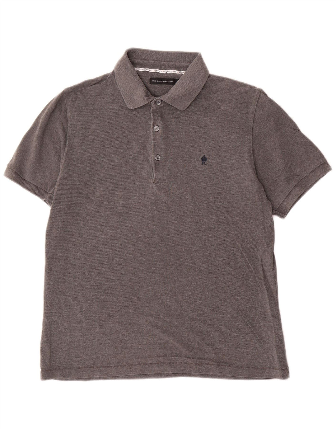 Polo da uomo FRENCH CONNECTION in cotone grigio medio