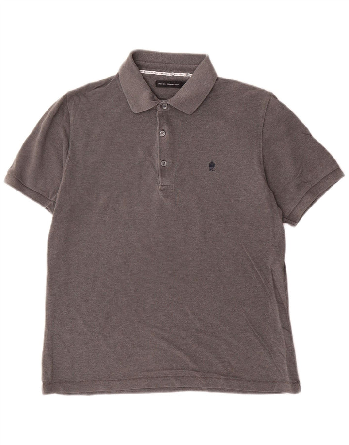 Polo da uomo FRENCH CONNECTION in cotone grigio medio