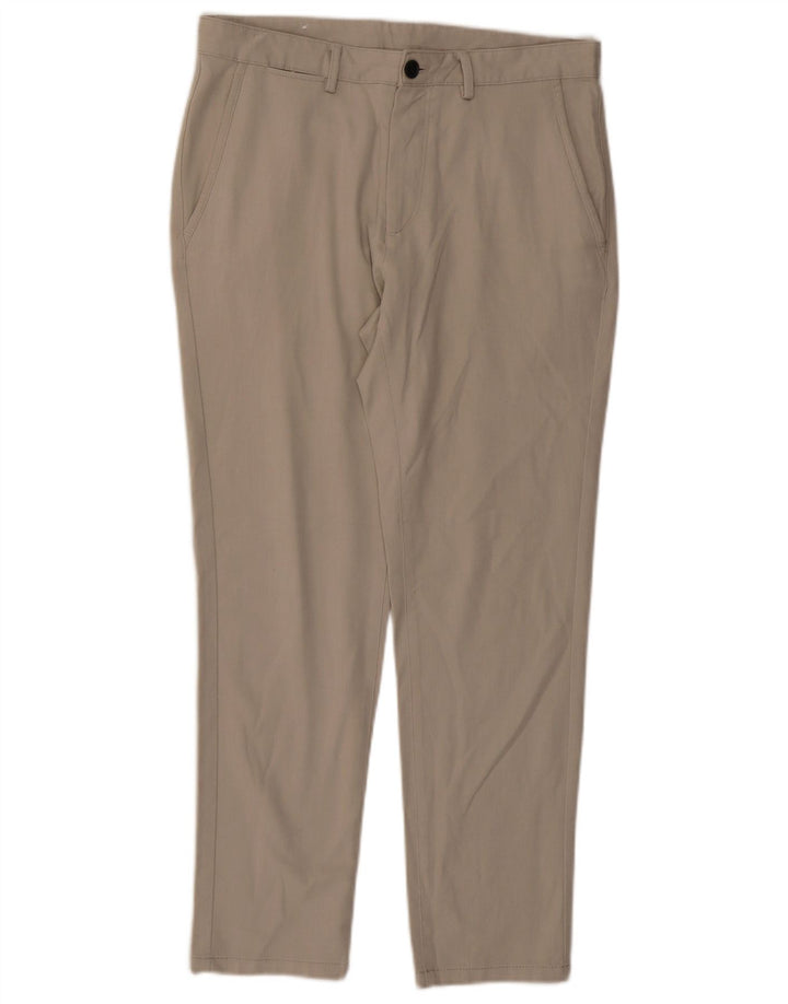 Pantaloni chino slim da donna ZARA EU 40 medi W31 L38 Beige