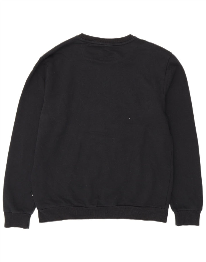 Felpa da uomo Puma Maglia media in cotone nero