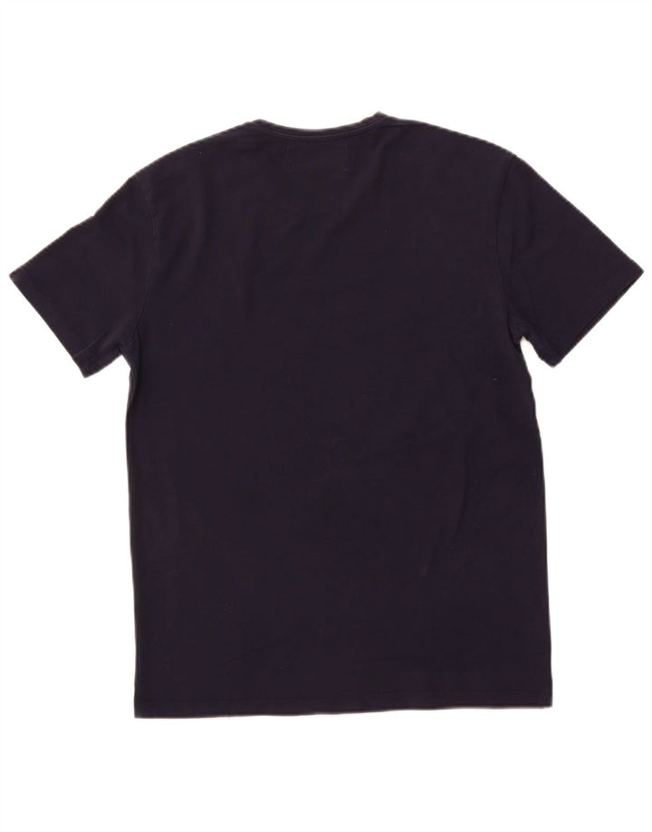 T-shirt Zara da uomo super slim fit, taglia grande, blu navy