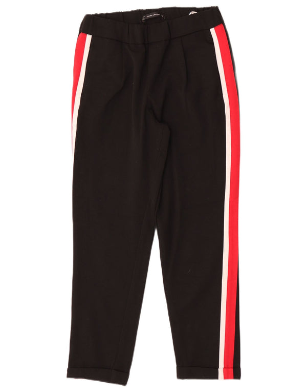 Pantaloni da tuta da donna Zara Small in poliestere color block nero