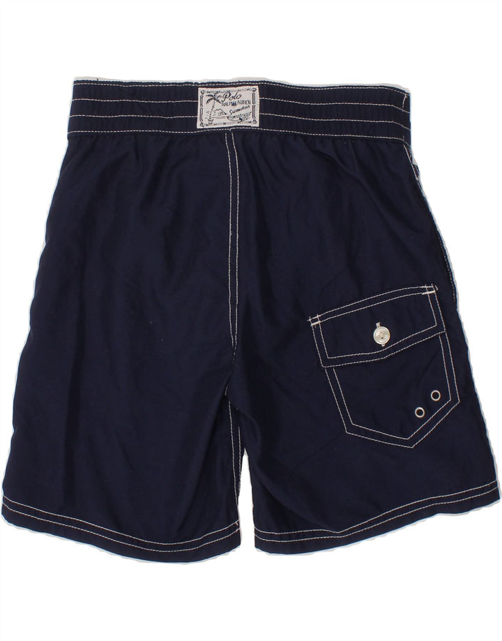 POLO RALPH LAUREN Boys Swimming Shorts 4-5 Years  Navy Blue Polyester Vintage Polo Ralph Lauren and Second-Hand Polo Ralph Lauren from Messina Hembry 