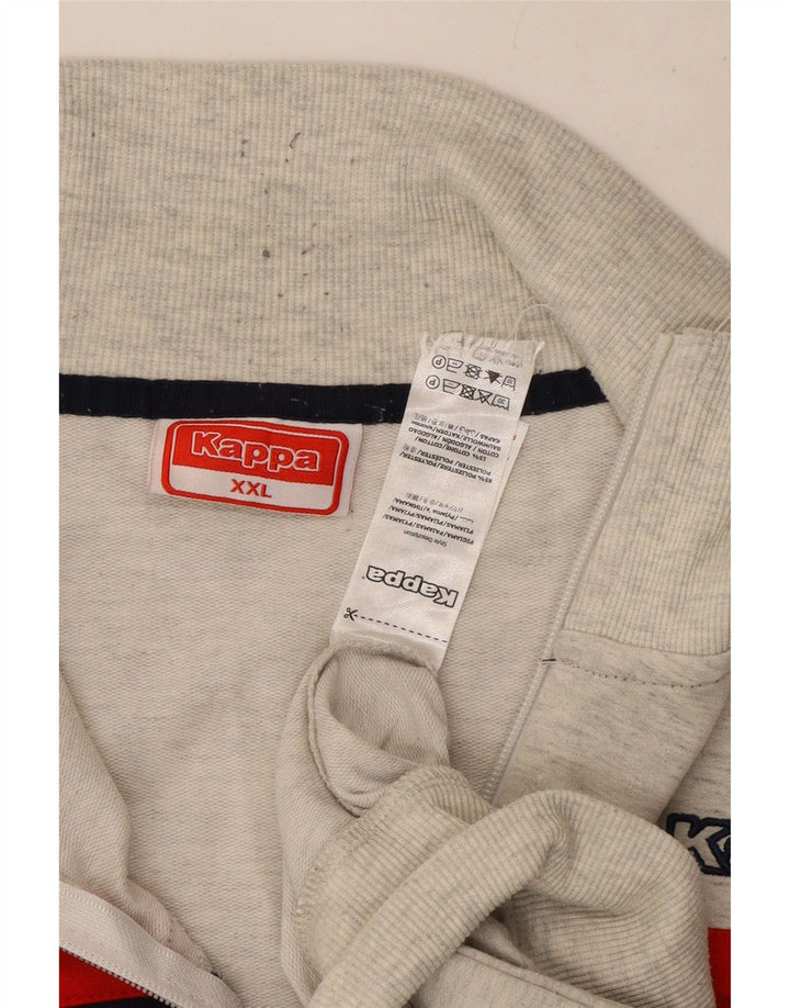 Giacca da tuta da uomo Kappa 2XL Poliestere color block grigio