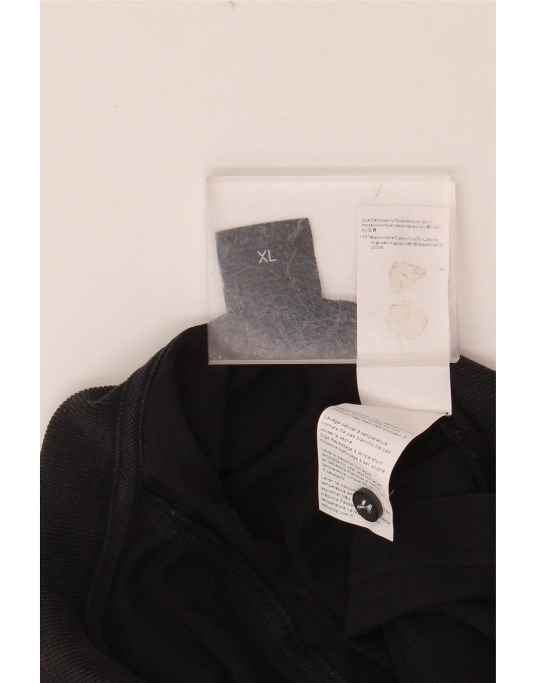 Polo da uomo HUGO BOSS XL in cotone nero