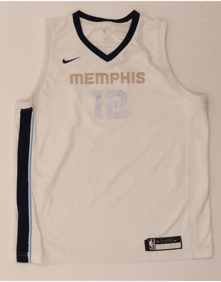 Canotta NIKE da ragazzo con grafica Memphis 15-16 anni XL colore bianco