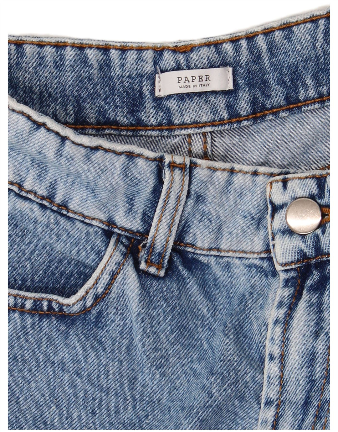 Jeans da donna a gamba larga Paper W26 L25 Blu