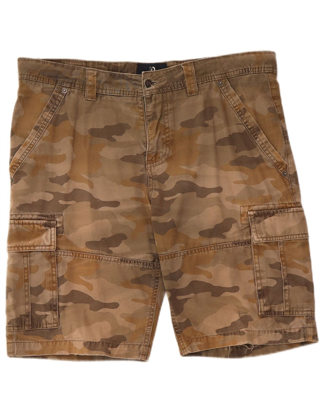 Pantaloncini cargo da uomo dalla vestibilità regolare di Dack IT 50 Large W36 Marrone Camouflage