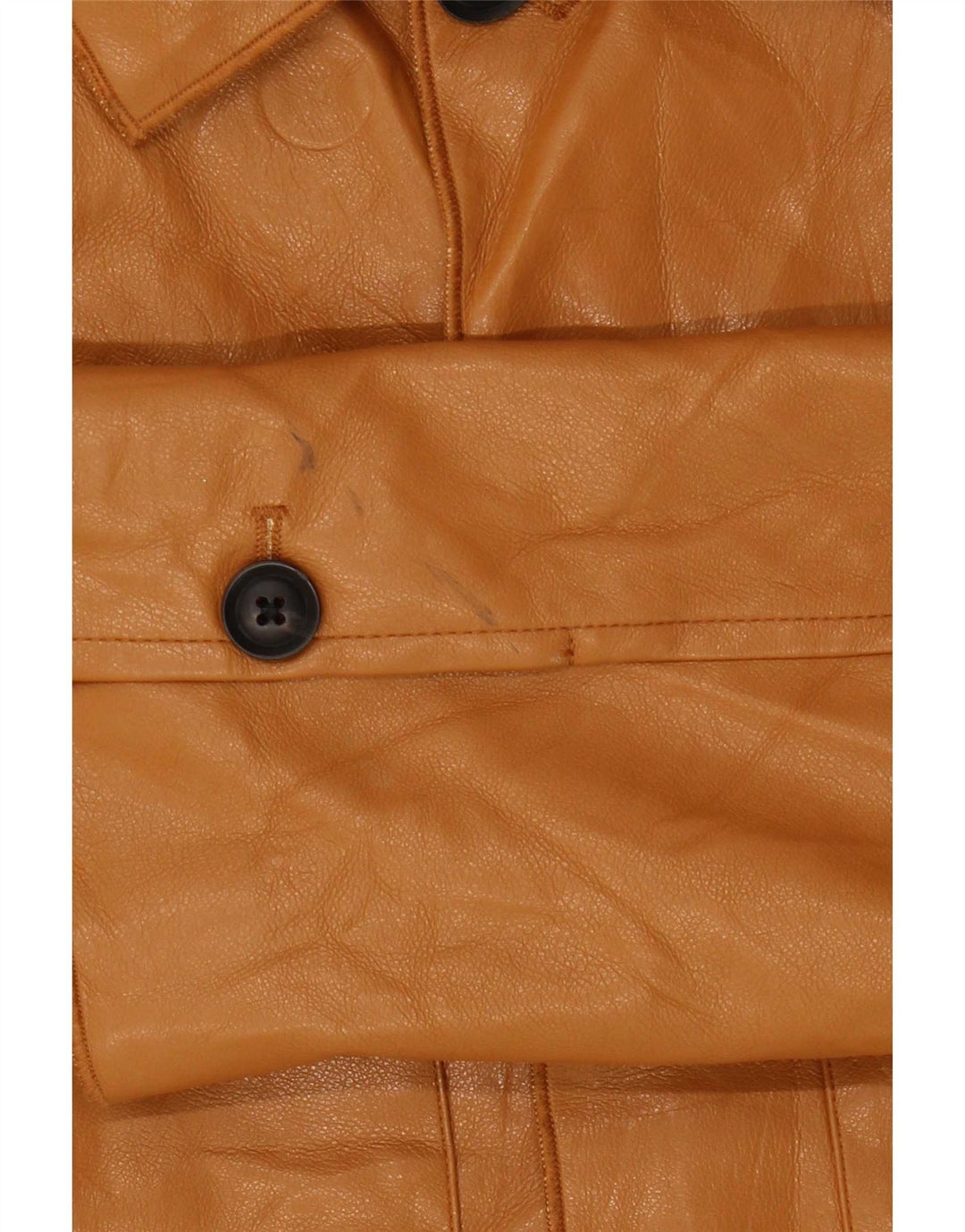 Giacca da uomo in ecopelle Zara UK 36 piccola in poliuretano marrone