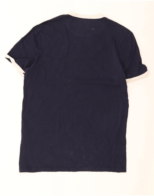 T-shirt da uomo LYLE & SCOTT Top Small in cotone blu navy