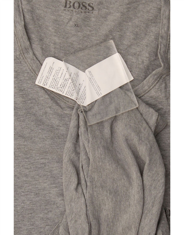 T-shirt da uomo Hugo Boss Top XL in cotone grigio