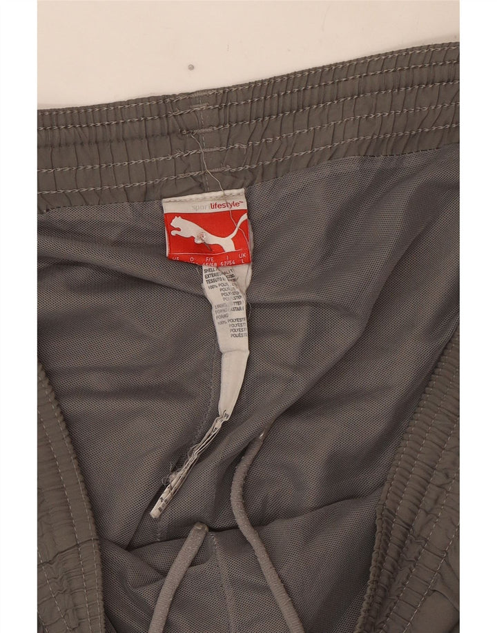 Pantaloncini sportivi grafici da uomo Puma grandi in poliestere grigio