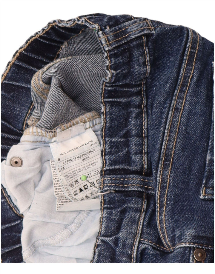 Jeans dritti Justin BENETTON per ragazzi 6-7 anni W22 L17 cotone blu