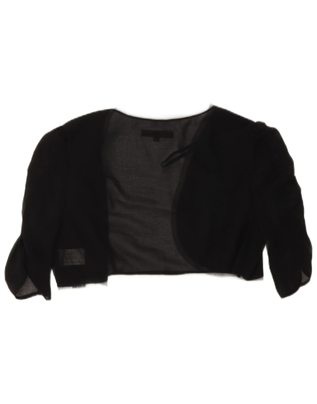 Top bolero trasparente con maniche a 3/4 da donna Coast UK 14 poliestere nero medio