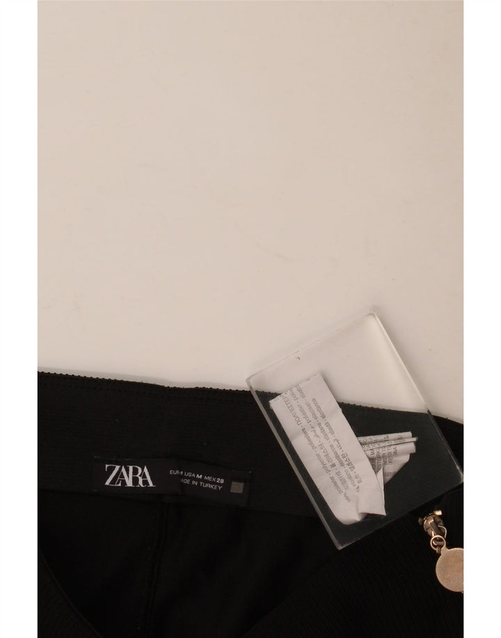 Pantaloni casual skinny da donna Zara medi W28 L28 poliestere nero
